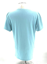 Womens Size Large Baby Blue Short Sleeve T-Shirt By Crusher Life Is Good - RealThreads
